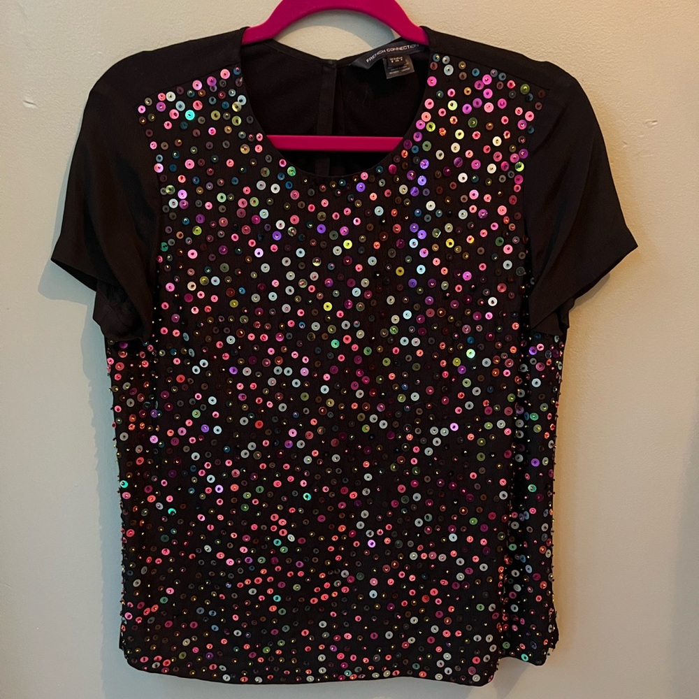 French Connection Sequin T-Shirt